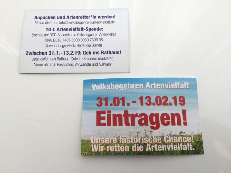 Volksbegehren Artenvielfalt